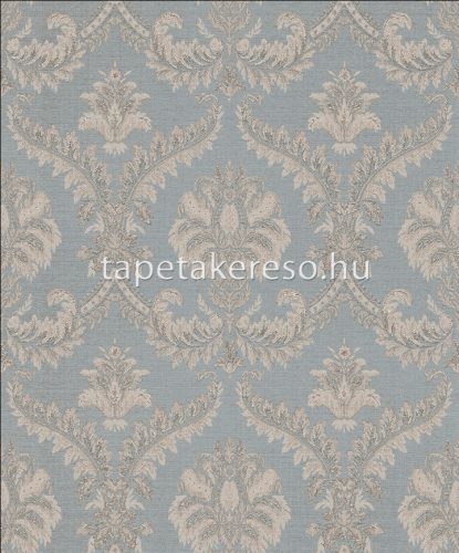 Parato I Damaschi vlies, vinyl anyagú kék, beige színű barokk klasszikus tapéta
