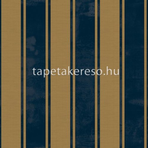 Parato I Damaschi vlies, vinyl anyagú kék, arany színű csíkos klasszikus tapéta