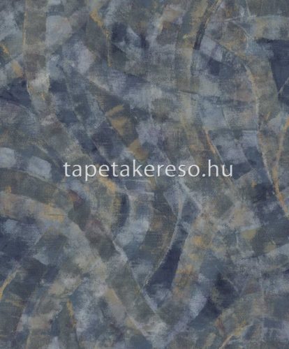 Cristiana Masi Textum vlies, vinyl anyagú kék, barna színű hullámos, foltos modern tapéta