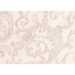   Sirpi Italian Silk 7 papír, vinyl anyagú beige, mályva színű indamintás klasszikus tapéta