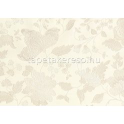   Sirpi Italian Silk 7 papír, vinyl anyagú beige színű virágos klasszikus tapéta