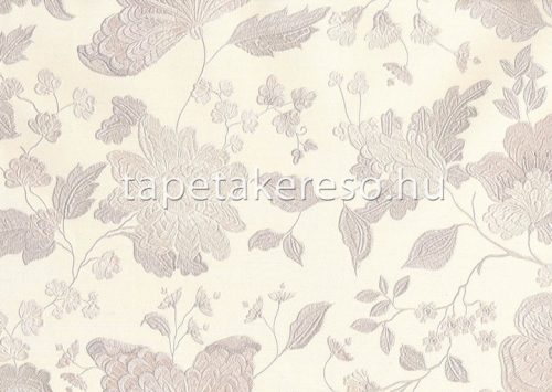 Sirpi Italian Silk 7 papír, vinyl anyagú beige, mályva színű virágos klasszikus tapéta