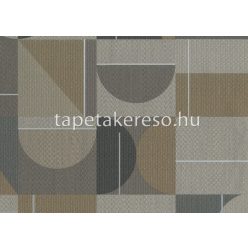   Sirpi Altagamma Home 3 vlies, vinyl anyagú szürke, fekete, barna színű geometriai modern tapéta