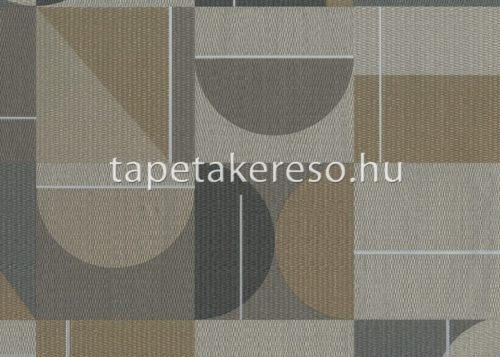 Sirpi Altagamma Home 3 vlies, vinyl anyagú szürke, fekete, barna színű geometriai modern tapéta
