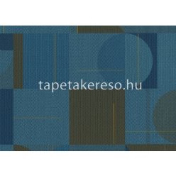   Sirpi Altagamma Home 3 vlies, vinyl anyagú türkiz, barna színű geometriai modern tapéta