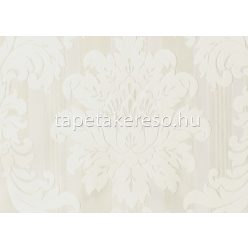   Sirpi Italian Velour flock, papír, vinyl anyagú törtfehér színű barokk modern tapéta