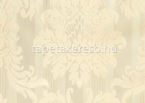 Sirpi Italian Velour flock, papír, vinyl anyagú beige színű barokk modern tapéta