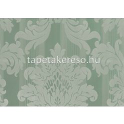   Sirpi Italian Velour flock, papír, vinyl anyagú zöld színű barokk modern tapéta