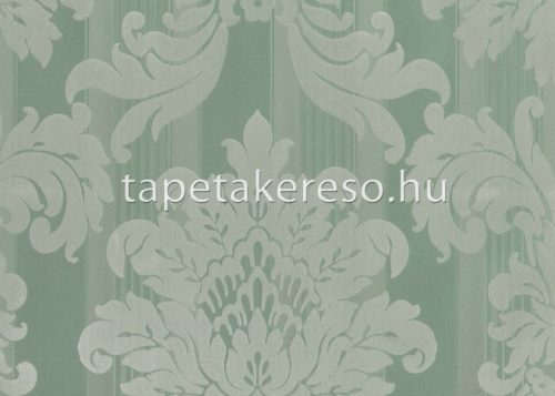 Sirpi Italian Velour flock, papír, vinyl anyagú zöld színű barokk modern tapéta