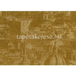   Sirpi Italian Velour flock, papír, vinyl anyagú arany színű épület modern tapéta