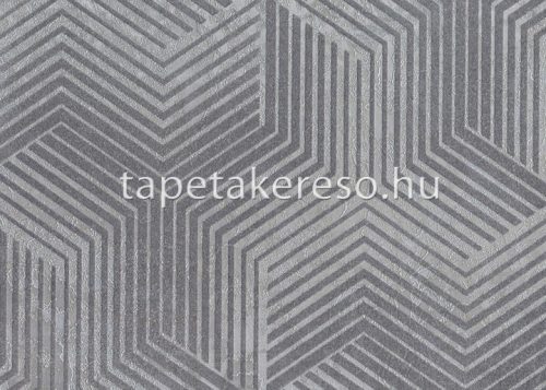 Sirpi Italian Velour flock, papír, vinyl anyagú szürke színű 3d modern tapéta