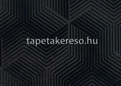 Sirpi Italian Velour flock, papír, vinyl anyagú fekete, szürke színű 3d modern tapéta