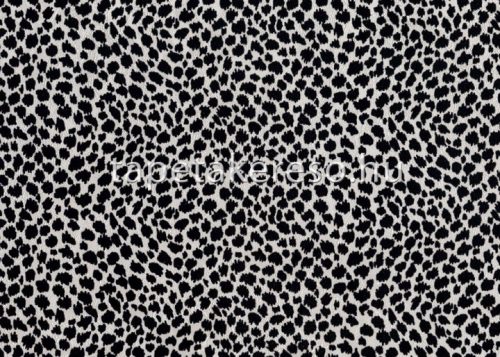 Sirpi Italian Velour flock, papír, vinyl anyagú fekete, fehér színű pöttyös modern tapéta