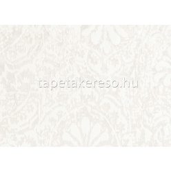   Sirpi Italian Velour flock, papír, vinyl anyagú törtfehér színű keleties modern tapéta