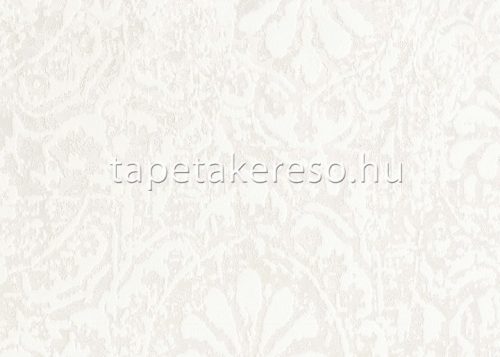 Sirpi Italian Velour flock, papír, vinyl anyagú törtfehér színű keleties modern tapéta
