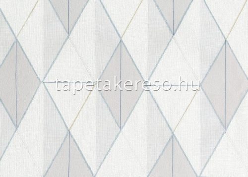 Sirpi Altagamma Tisse vlies, vinyl anyagú szürke, fehér színű geometriai, szövethatású modern tapéta