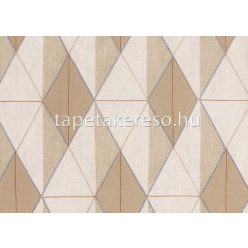   Sirpi Altagamma Tisse vlies, vinyl anyagú barna, kék színű geometriai, szövethatású modern tapéta