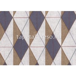   Sirpi Altagamma Tisse vlies, vinyl anyagú szürke, barna, kék színű geometriai, szövethatású modern tapéta