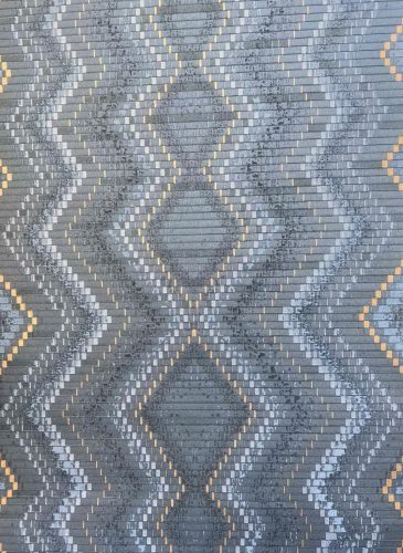 P+S, vlies, vinyl, geometriai, modern,  kék, narancssárga színű, sötét 