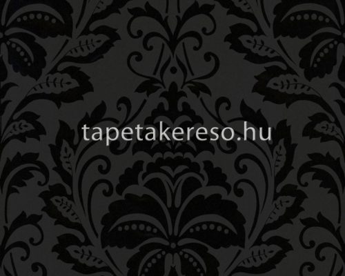 AS Creation Black is Beautiful vlies, habos anyagú fekete színű barokk modern tapéta