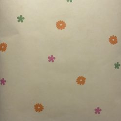   Rasch, papír, virágos, modern,  sárga, zöld, pink, narancssárga színű, világos 