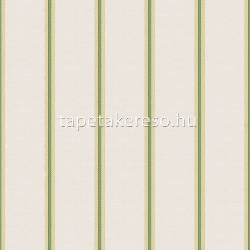 Zambaiti Parati Vintage 2021 vlies, vinyl anyagú beige, zöld, csillámos színű csíkos klasszikus, vintage tapéta