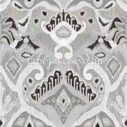   Cristiana Masi Thai vlies, vinyl anyagú szürke, beige, fekete, törtfehér színű etno, textilhatású modern, natural tapéta