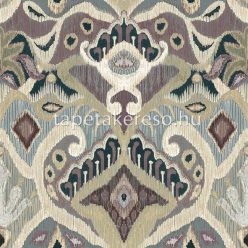   Cristiana Masi Thai vlies, vinyl anyagú beige, lila, kék színű etno, textilhatású modern, natural tapéta