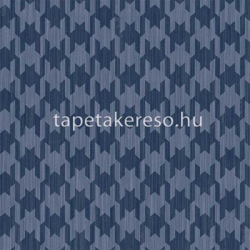 Cristiana Masi Thai vlies, vinyl anyagú kék színű tyúkláb, textilhatású modern, natural tapéta