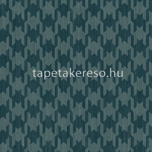 Cristiana Masi Thai vlies, vinyl anyagú kék színű tyúkláb, textilhatású modern, natural tapéta
