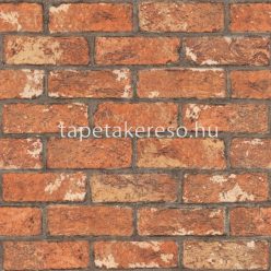   Rasch Selection Paper 2025 papír anyagú barna, szürke színű téglamintás modern tapéta