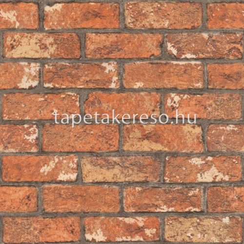 Rasch Selection Paper 2025 papír anyagú barna, szürke színű téglamintás modern tapéta