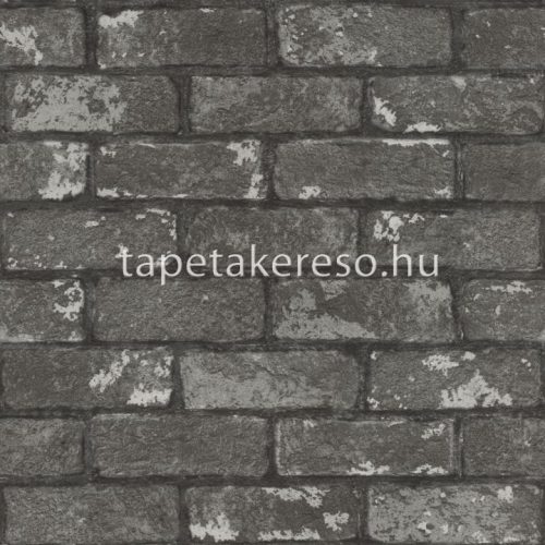 Rasch Selection Paper 2025 papír anyagú szürke színű téglamintás modern tapéta