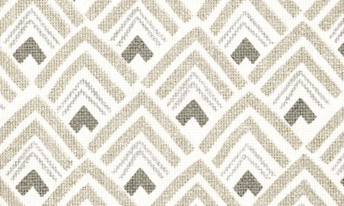Arte Takara vlies anyagú fehér, szürke, beige, gyöngyház színű art deco, geometriai, szövethatású natural tapéta