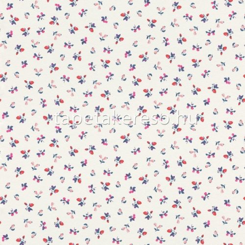 Rasch textil Petite Fleur 5 vlies anyagú fehér, kék, piros, rózsaszín színű gyümölcsös romantikus tapéta