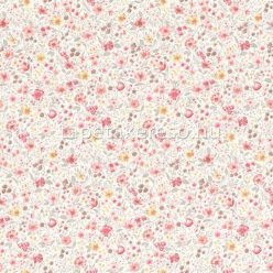   Rasch textil Petite Fleur 5 vlies anyagú fehér, szürke, barna, rózsaszín színű virágos romantikus tapéta