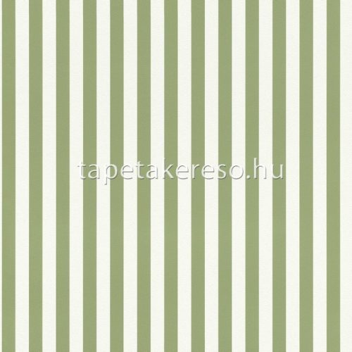 Rasch textil Petite Fleur 5 vlies anyagú fehér, zöld színű csíkos romantikus tapéta