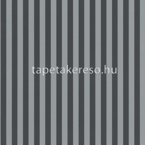 Rasch textil Petite Fleur 5 vlies anyagú fekete, szürke színű csíkos romantikus tapéta