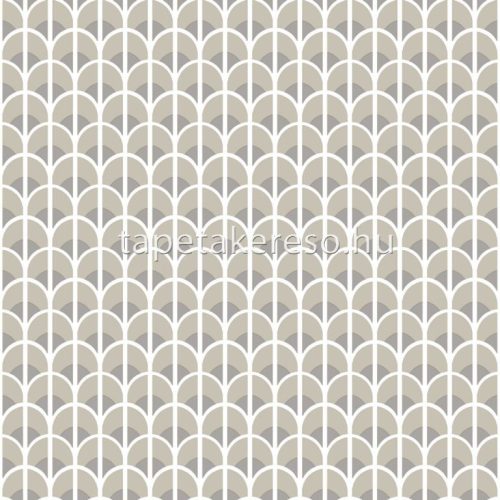 Cristiana Masi Thema vlies, vinyl anyagú beige, barna színű geometriai modern tapéta