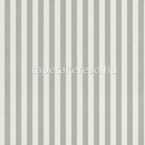 Rasch textil Petite Fleur 5 vlies anyagú fehér, szürke színű csíkos romantikus tapéta