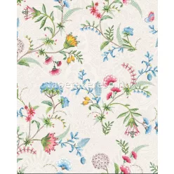  Eijffinger Pip Studio 5 vlies anyagú fehér, gyöngyház, kék, zöld, pink színű virágos romantikus tapéta