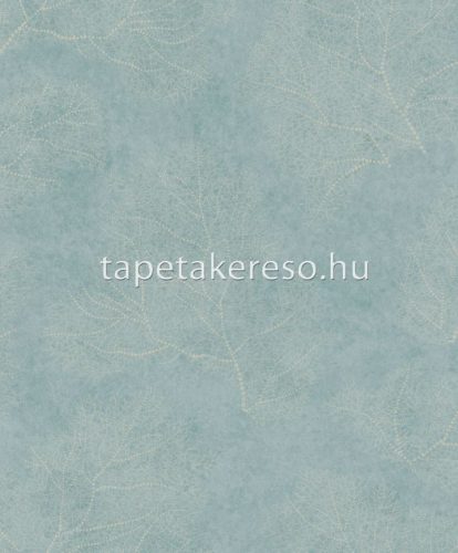Emil & Hugo Moana vlies anyagú kék, beige színű leveles modern tapéta