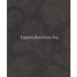   Emil & Hugo Moana vlies anyagú fekete, barna színű leveles modern tapéta
