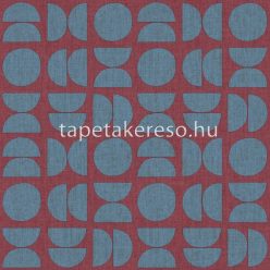   Cristiana Masi Energie vlies, vinyl anyagú rózsaszín, kék színű geometriai, textilhatású modern tapéta