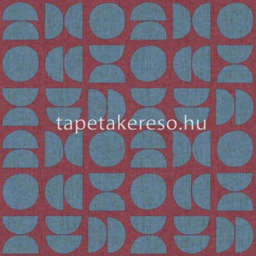 Cristiana Masi Energie vlies, vinyl anyagú rózsaszín, kék színű geometriai, textilhatású modern tapéta