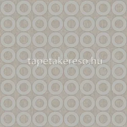   Cristiana Masi Energie vlies, vinyl anyagú homok, ezüst színű körös, geometriai, textilhatású modern tapéta