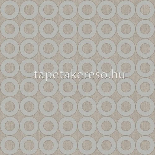 Cristiana Masi Energie vlies, vinyl anyagú homok, ezüst színű körös, geometriai, textilhatású modern tapéta
