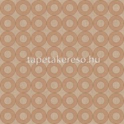   Cristiana Masi Energie vlies, vinyl anyagú barack, csillámos színű körös, geometriai, textilhatású modern tapéta