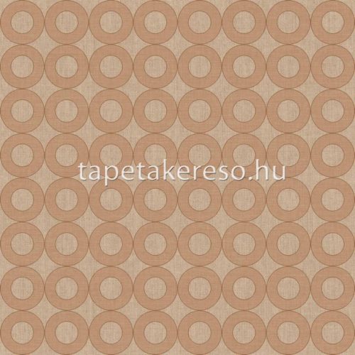 Cristiana Masi Energie vlies, vinyl anyagú barack, csillámos színű körös, geometriai, textilhatású modern tapéta