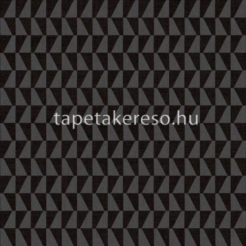 Cristiana Masi Energie vlies, vinyl anyagú fekete, szürke színű geometriai, textilhatású modern tapéta